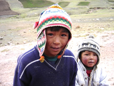 Niños en el campo