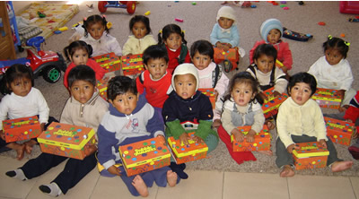 Niños en una guardería.